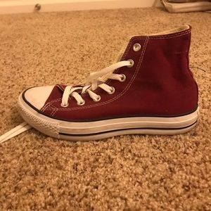 Maroon Converse Hitops